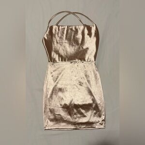 Sleek Satin Mini Dress